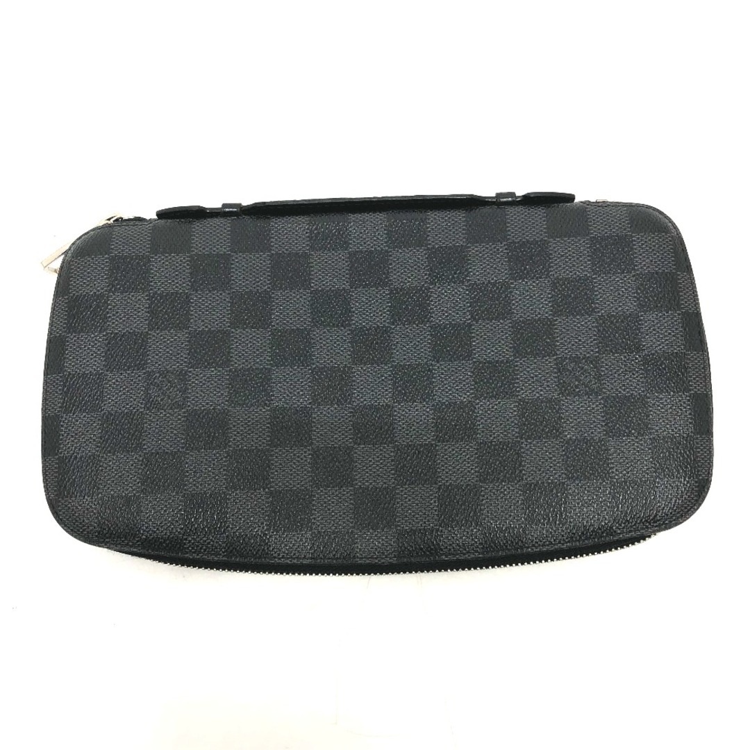 ルイヴィトン LOUIS VUITTON アトール N48255 ダミエグラフィット トラベルケース 長財布 ダミエグラフィットキャンバス ブラック