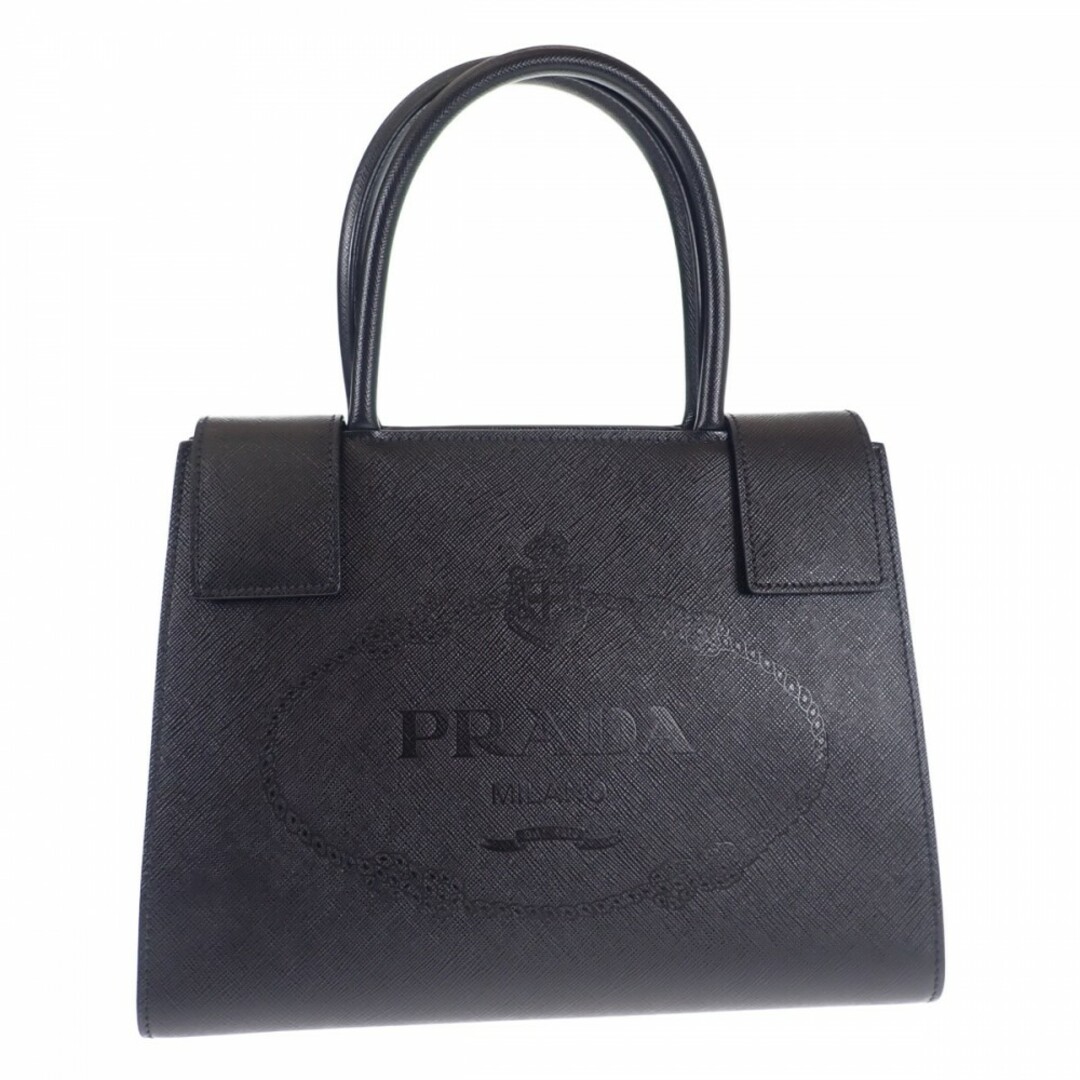 【Aランク】PRADA プラダ サフィアーノ ハンドバッグ ショルダーバッグ 2way 1BA120 ブラック ゴールド金具 レディース【ISEYA】