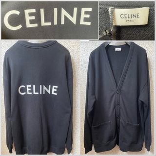 セリーヌ(celine)のSサイズ★CELINE セリーヌ スウェット バックロゴ  カーディガン(カーディガン)