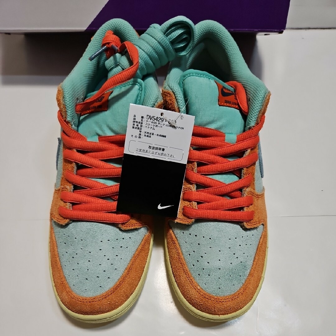 NIKE SB DUNK LOW PRO Orange and Emerald靴/シューズ