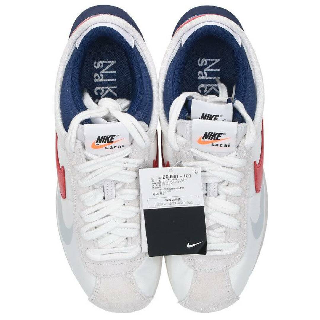 ナイキ ×サカイ Sacai ZOOM CORTEZ SP DQ0581-100 ズームコルテッツスニーカー メンズ 28cm