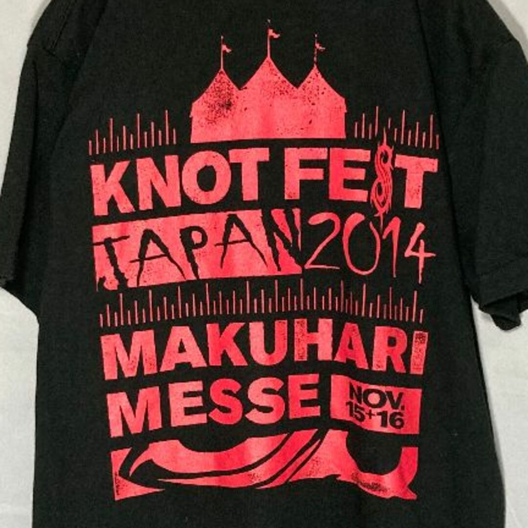 MUSIC TEE(ミュージックティー)のKNOT FEST JAPAN 2014 Tシャツ　S　即購入OK メンズのトップス(Tシャツ/カットソー(半袖/袖なし))の商品写真