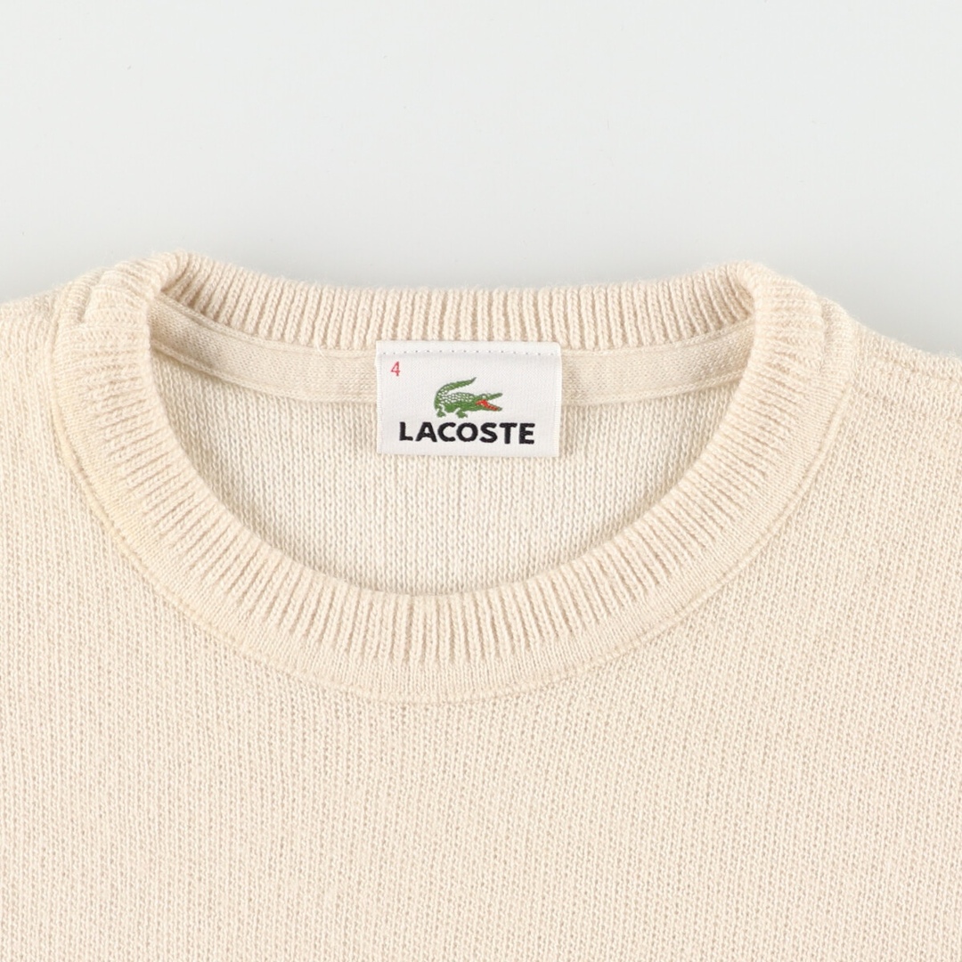 LACOSTE(ラコステ)の古着 ラコステ LACOSTE ウール×アクリルニットセーター メンズL /eaa372997 メンズのトップス(ニット/セーター)の商品写真