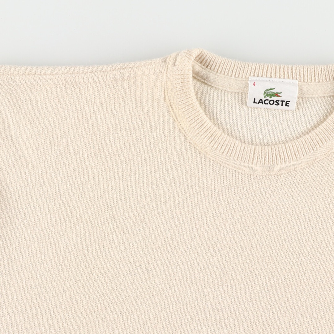 LACOSTE(ラコステ)の古着 ラコステ LACOSTE ウール×アクリルニットセーター メンズL /eaa372997 メンズのトップス(ニット/セーター)の商品写真