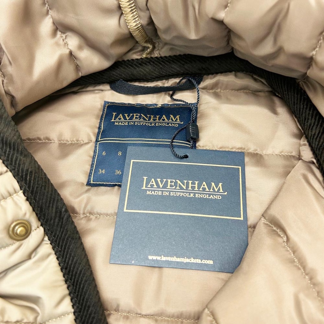 新品LAVENHAM ホリゾンタル キルティ バートン ニュートープ 10サイズ 5