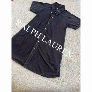 ポロラルフローレン(POLO RALPH LAUREN)のポロ　ラルフローレン　ワンピース　チェック　シャツ　　黒　人気　完売(ひざ丈ワンピース)