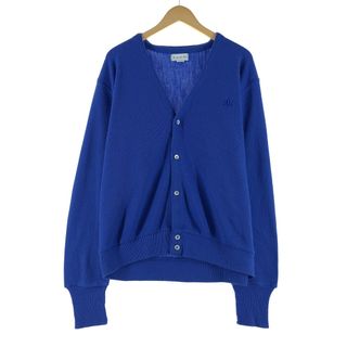 古着 IZOD アクリルニットカーディガン USA製 メンズL /eaa369742(カーディガン)