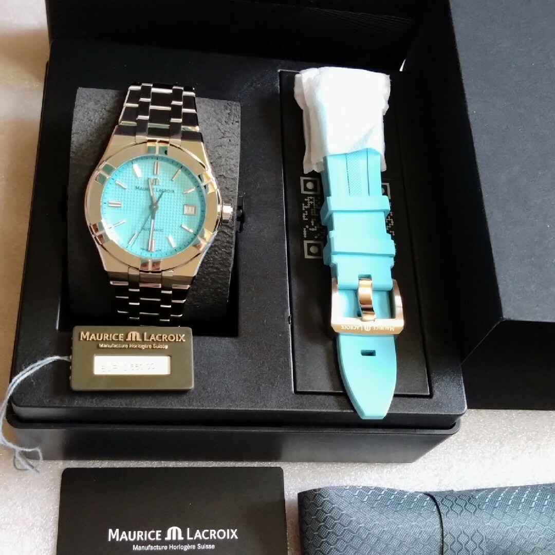 MAURICE LACROIX(モーリスラクロア)の888本限定モーリスラクロア アイコン 39ミリ ターコイズブルー 付属品完品 メンズの時計(腕時計(アナログ))の商品写真