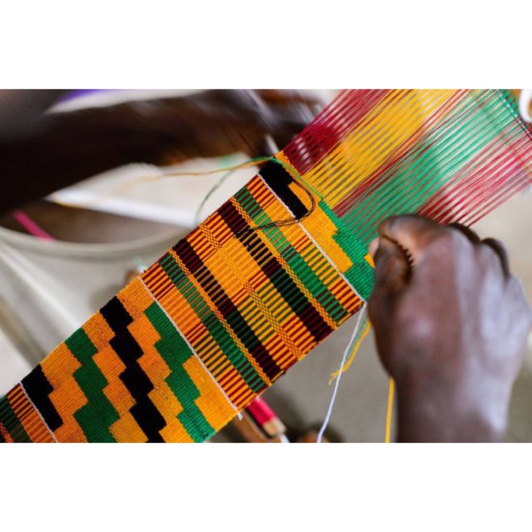 Made in Ghana 手織り ケンテ テーブルクロス インテリア - 通販
