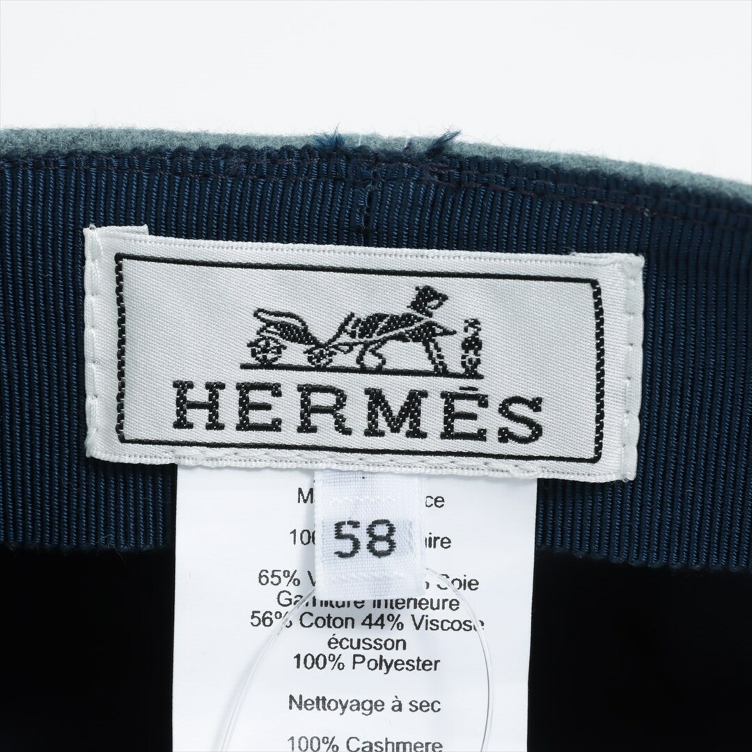 Hermes(エルメス)のエルメス セリエ カシミヤ 58 グレー レディース その他帽子 レディースの帽子(その他)の商品写真