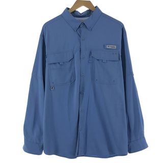 コロンビア(Columbia)の古着 コロンビア Columbia PFG ボタンダウン 長袖 フィッシングシャツ メンズXL /eaa369823(シャツ)