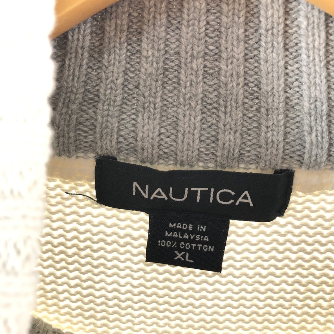 ノーティカ NAUTICA コットンニットハーフジップセーター メンズXL /eaa372403 2