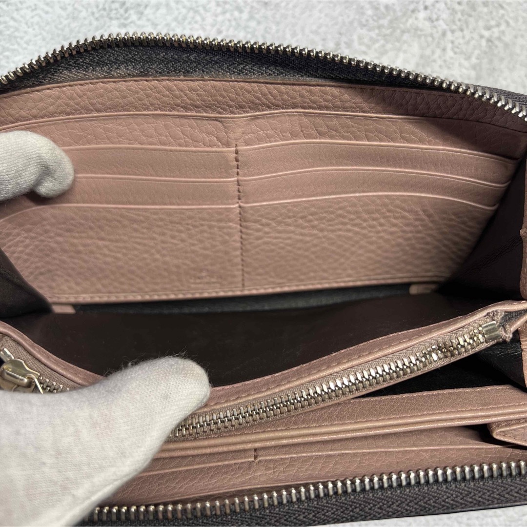 GUCCI グッチ 長財布 SOHO ソーホー ラウンド ブラック 黒-