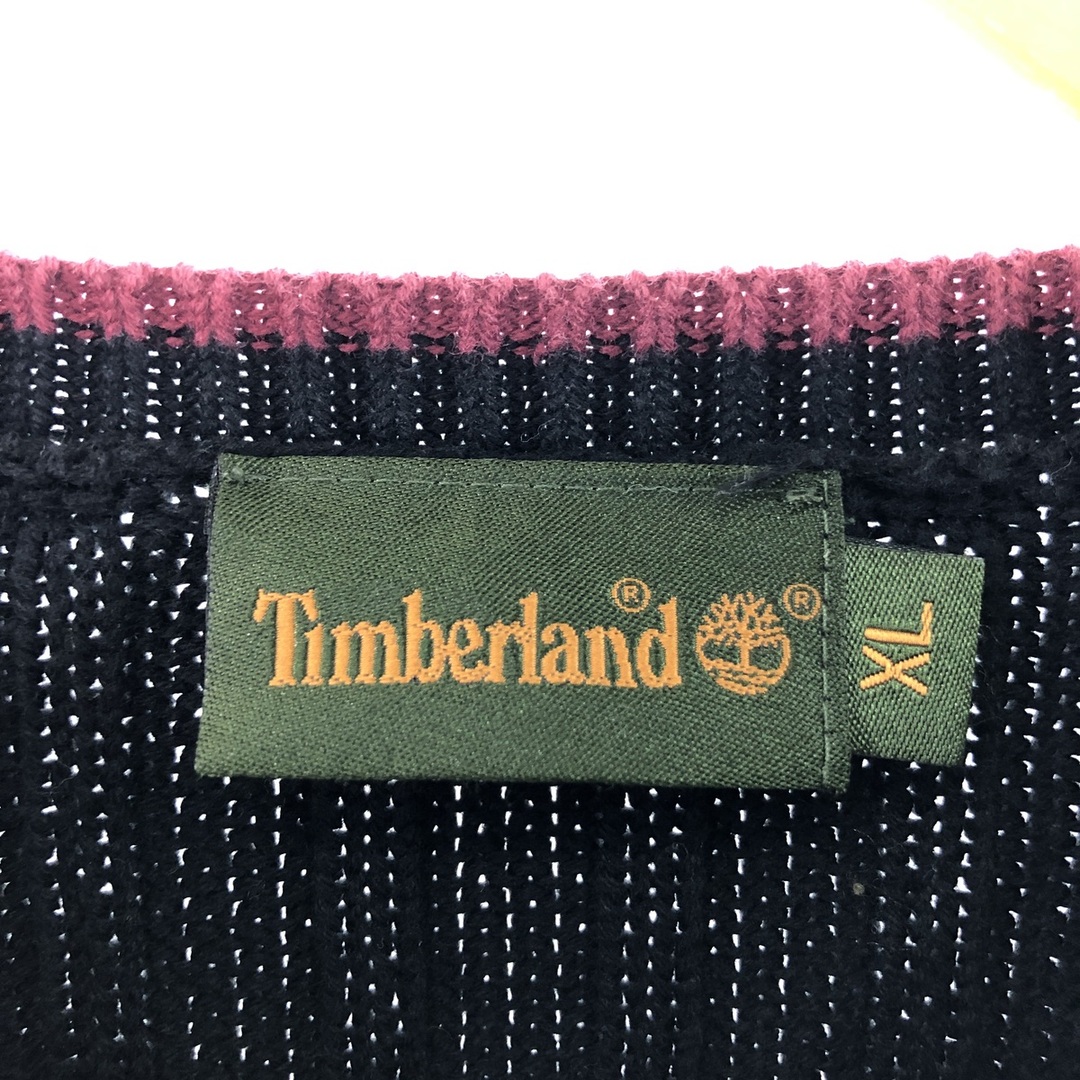 Timberland(ティンバーランド)の古着 ティンバーランド Timberland リブ編み コットンニットセーター メンズXL /eaa371188 メンズのトップス(ニット/セーター)の商品写真