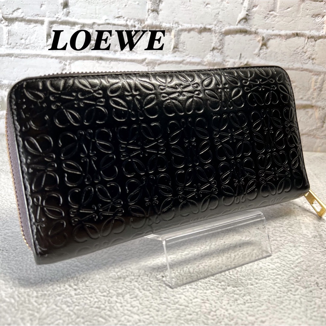 新作が激安通販 ロエベ LOEWE リピート アナグラム 長財布 ラウンド ...