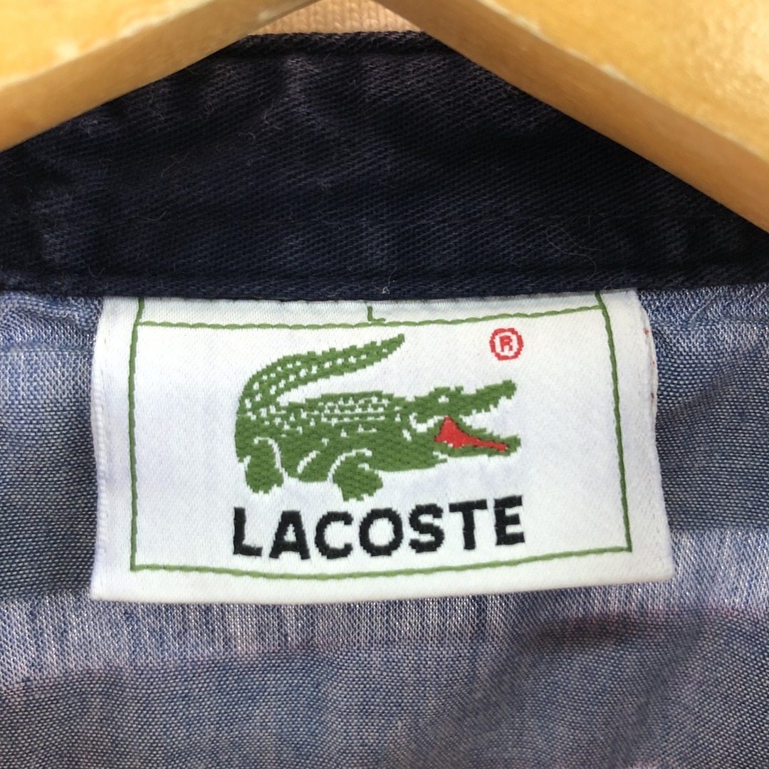 LACOSTE(ラコステ)の古着 ラコステ LACOSTE 長袖 マルチボーダー ボーダー ポロシャツ メンズXL /eaa369890 メンズのトップス(ポロシャツ)の商品写真