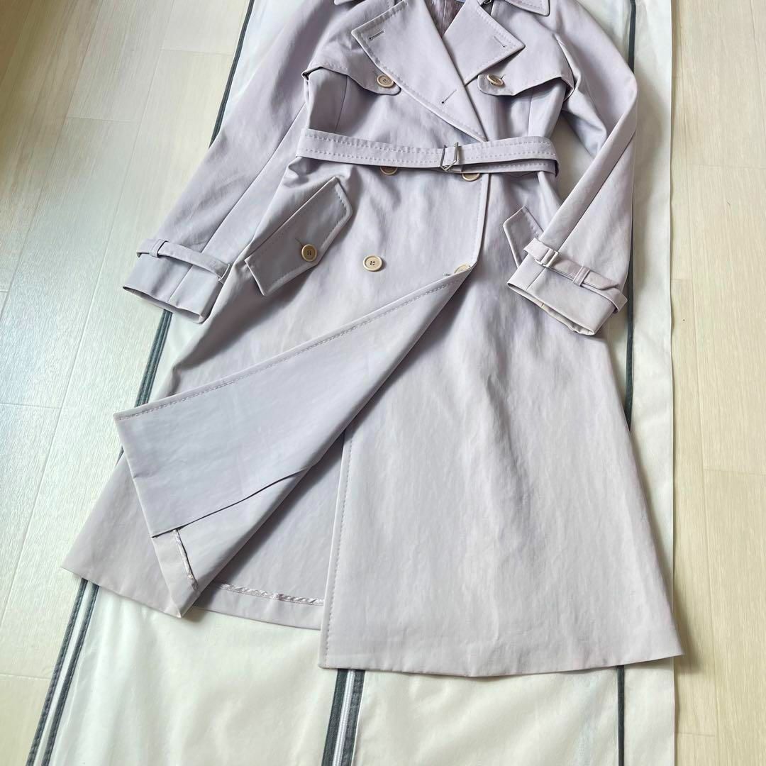 高級 MaxMara  マックスマーラ トレンチコート チェック ベルト付き M