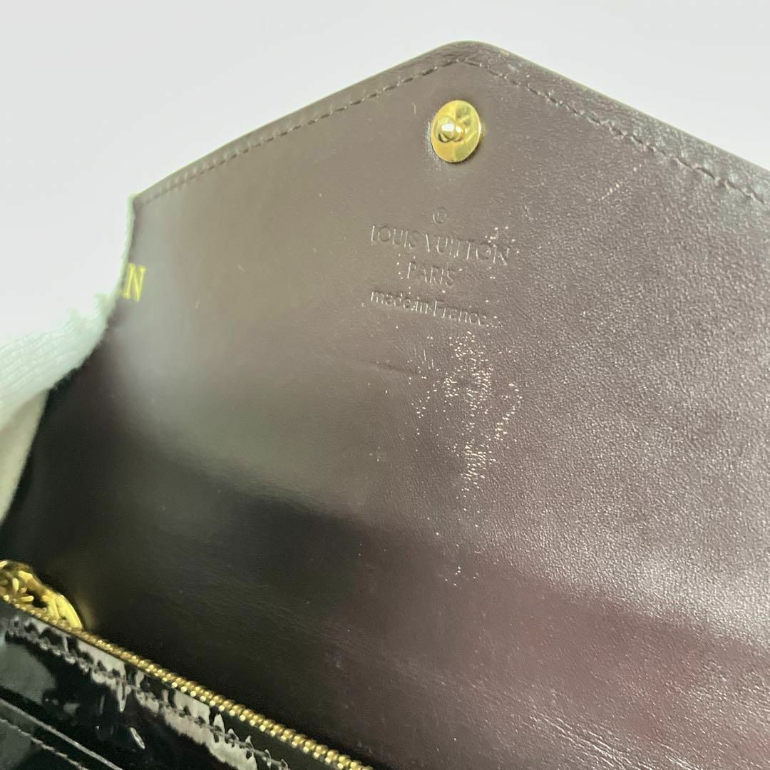 LOUIS VUITTON 長財布 モノグラム ヴェルニ エナメル レザー