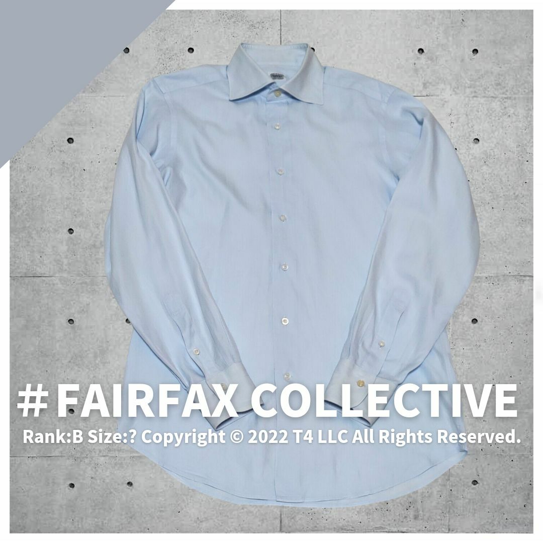 FAIRFAX COLLECTIVE  Yシャツ ブルー 水色 薄手 ✓2157