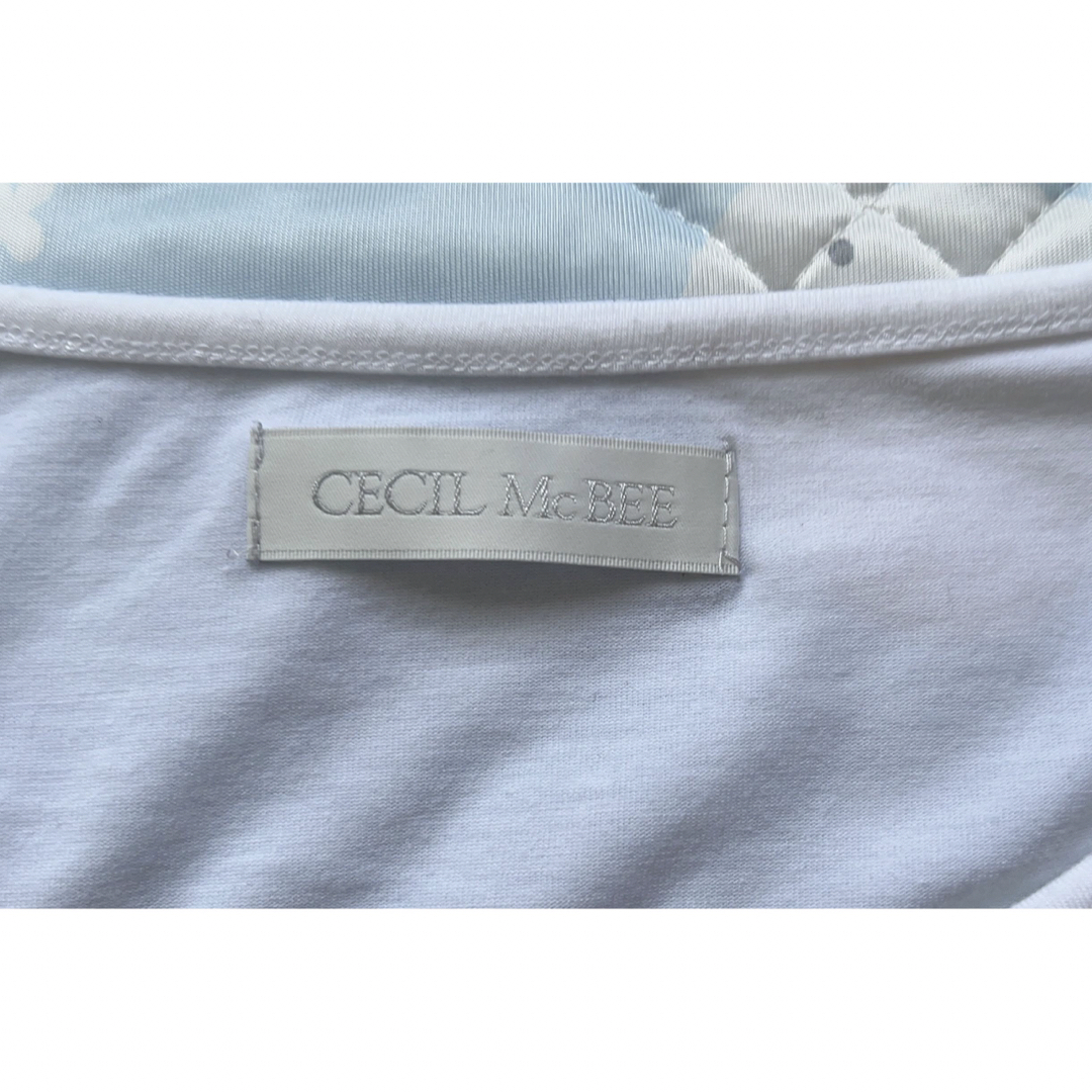 CECIL McBEE(セシルマクビー)のCECIL Mc BEE 白Tシャツ レディースのトップス(Tシャツ(半袖/袖なし))の商品写真