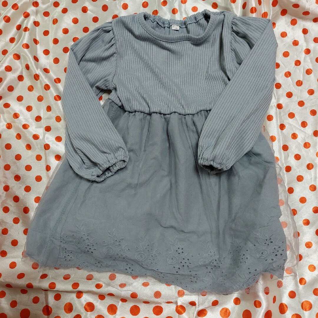 未使用　100　 ワンピース キッズ/ベビー/マタニティのキッズ服女の子用(90cm~)(ワンピース)の商品写真