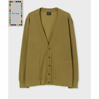 ポールスミス(Paul Smith)の新品☆Paul Smith ドライタッチワッフル カーディガン☆茶☆XLサイズ(カーディガン)