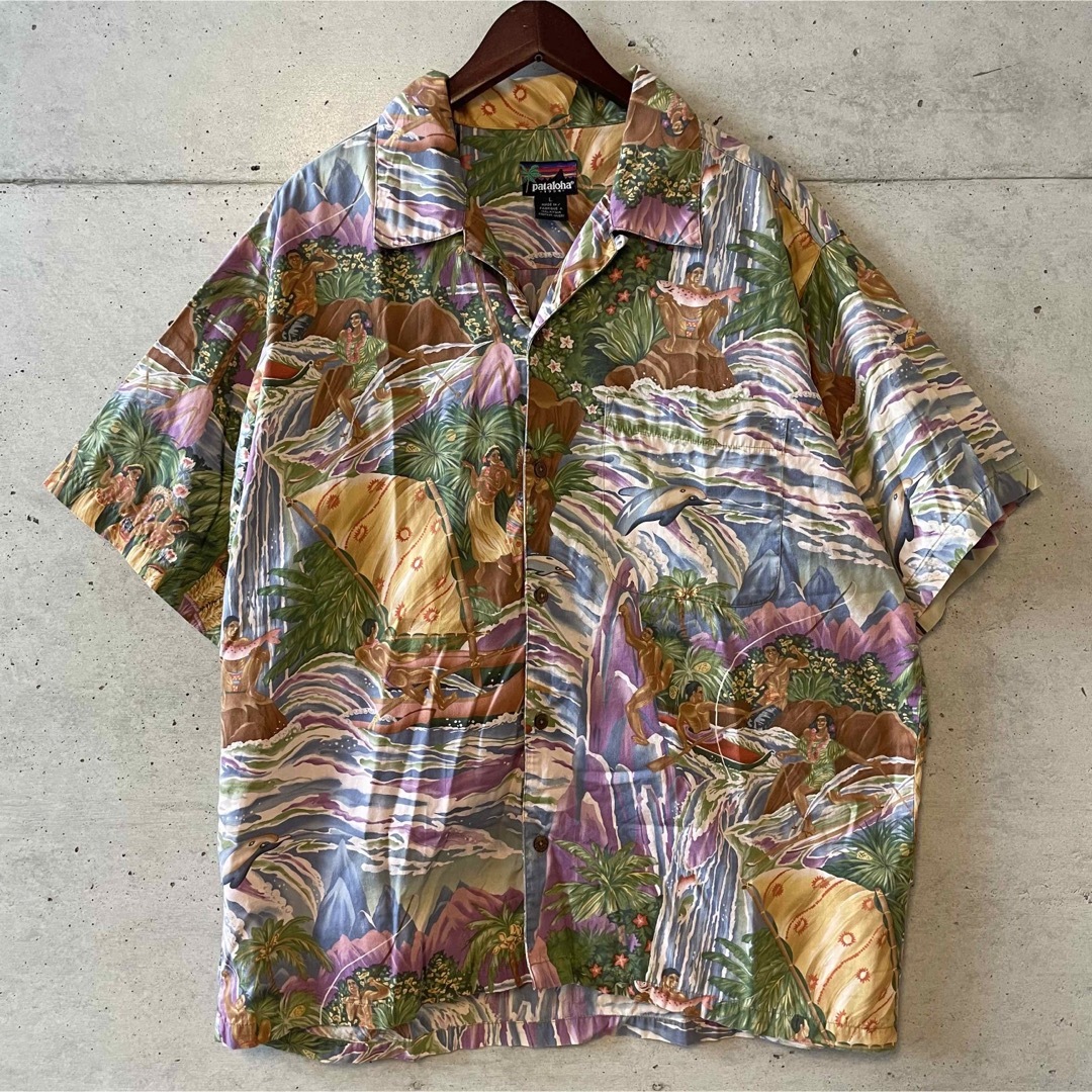 【patagonia】USA製 雪無し 黒タグ pataloha Tシャツ