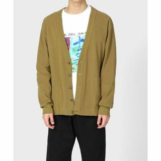 ポールスミス(Paul Smith)の新品☆Paul Smith ドライタッチワッフル カーディガン☆茶☆L(カーディガン)