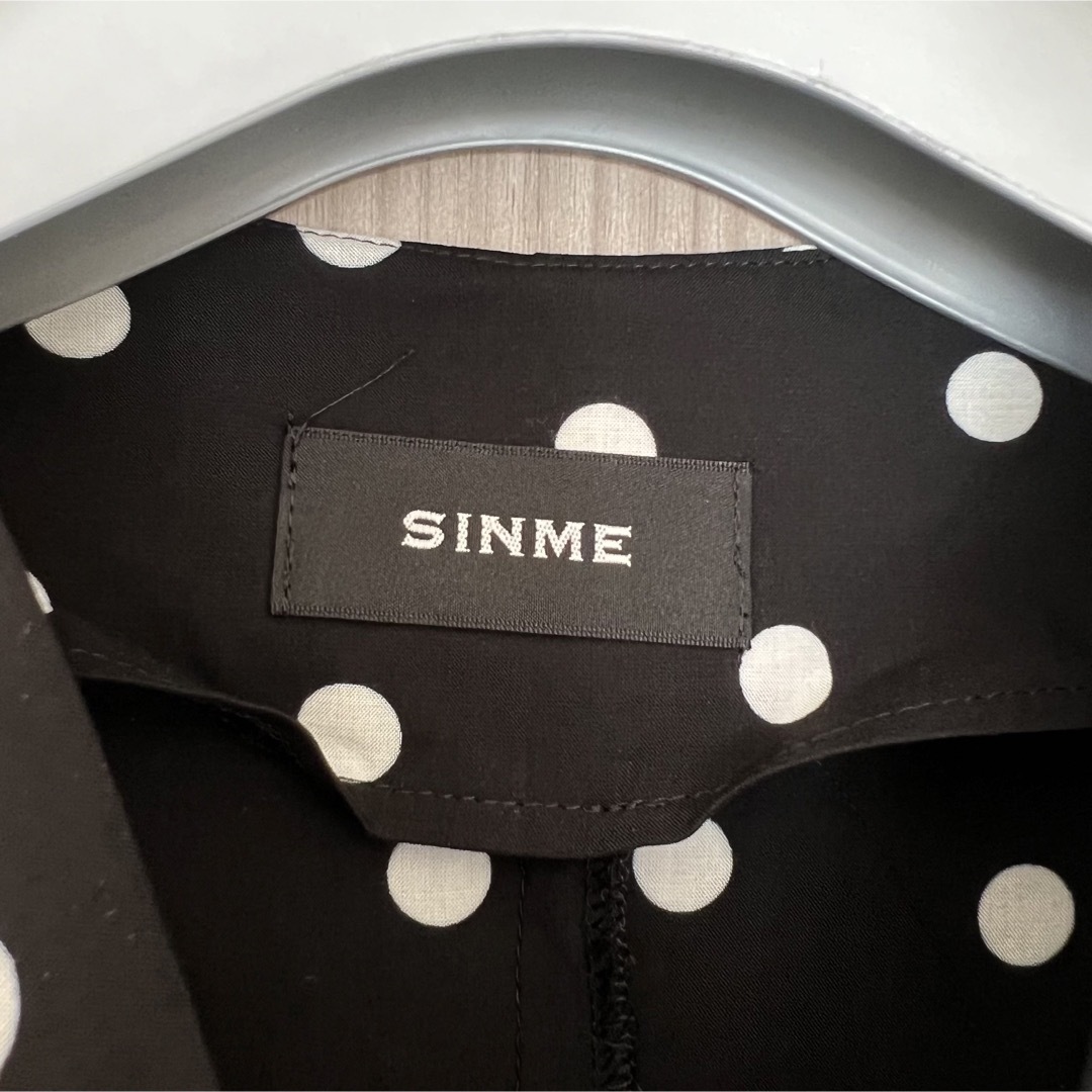 Drawer(ドゥロワー)のSINME シンメ ドット 水玉 ティアード ロングワンピース レディースのワンピース(ロングワンピース/マキシワンピース)の商品写真