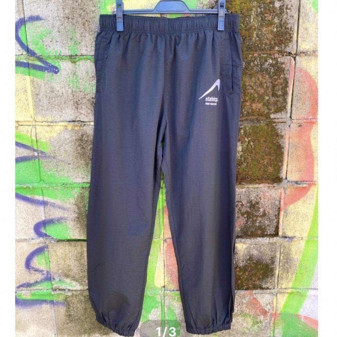 【L】Reverse Etavirp Nylon Pants 黒 白