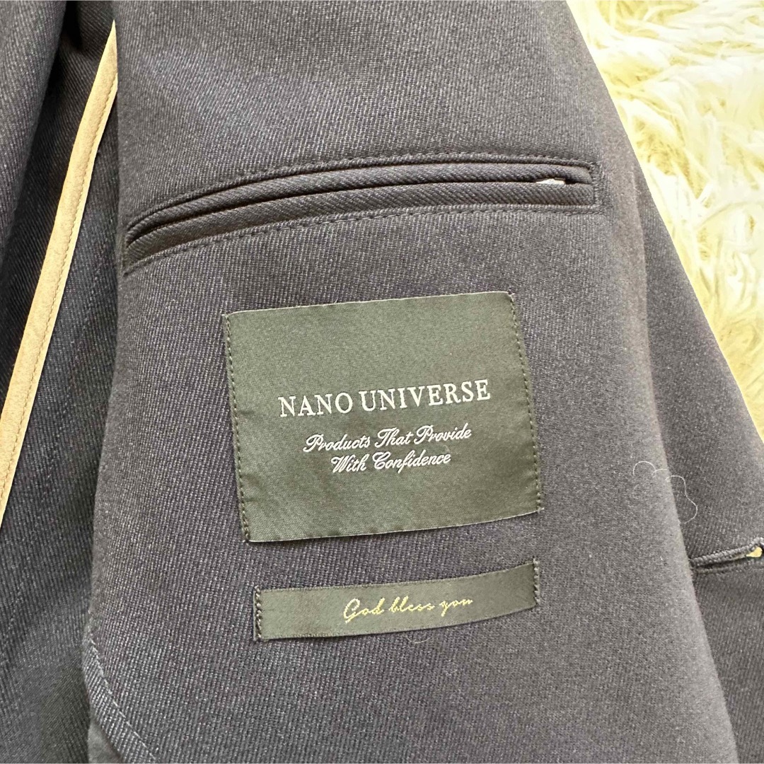 nano・universe(ナノユニバース)の【NANO UNIVERSE】ナノユニバース L テーラードジャケット ネイビー メンズのジャケット/アウター(テーラードジャケット)の商品写真