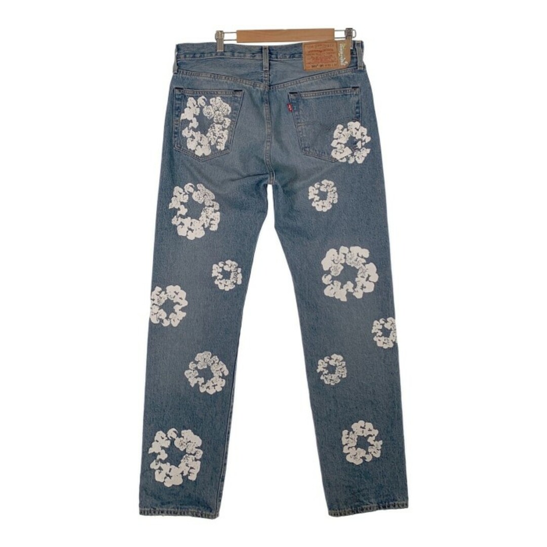 Levi's(リーバイス)のDENIM TEARS デニムティアーズ LEVI'S リーバイス 501 DT Wreath Jean リースプリント デニムパンツ インディゴ Size 33×32 メンズのパンツ(デニム/ジーンズ)の商品写真