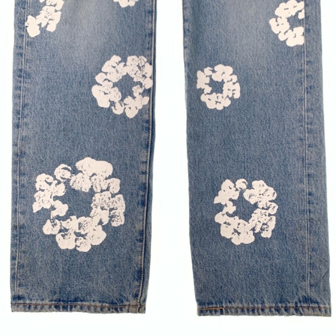 Levi's(リーバイス)のDENIM TEARS デニムティアーズ LEVI'S リーバイス 501 DT Wreath Jean リースプリント デニムパンツ インディゴ Size 33×32 メンズのパンツ(デニム/ジーンズ)の商品写真