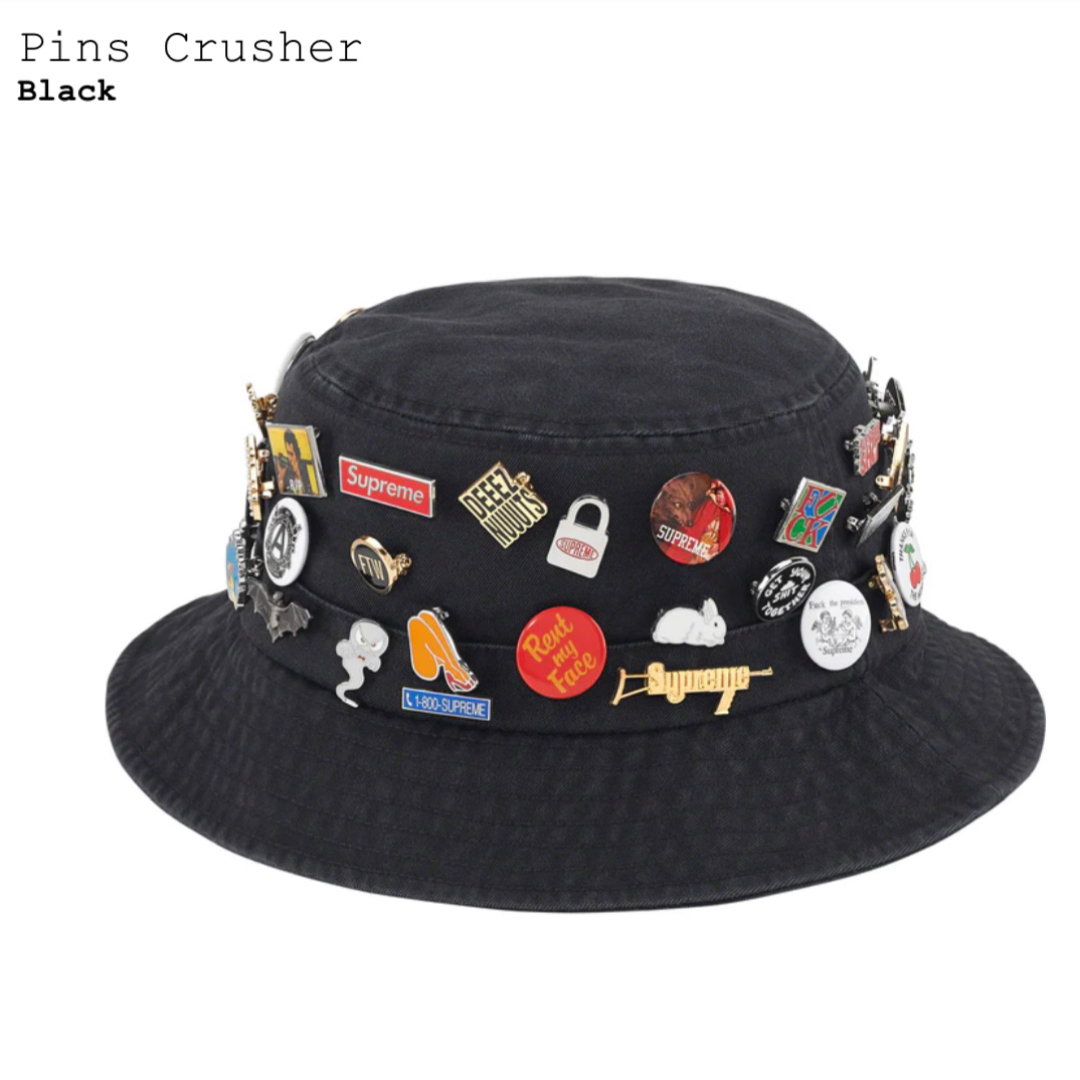 【新品未使用】Supreme Pins Crusher シュプリーム 黒