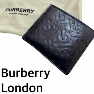 バーバリー(BURBERRY)の現行品　バーバリー TB バイフォールドウォレット エンボス モノグラム 折財布(折り財布)