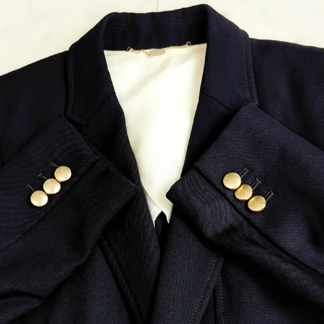 美品♪マカフィ MACPHEE 金ボタン ジャケット ネイビー 紺ブレ ブレザー