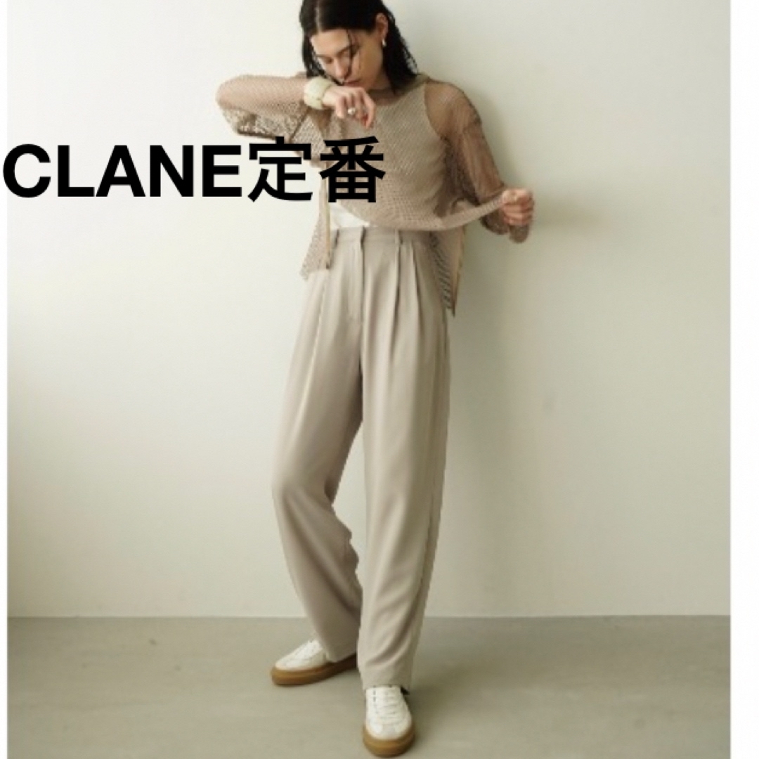 CLANE/クラネ/BASIC TUCK PANTS