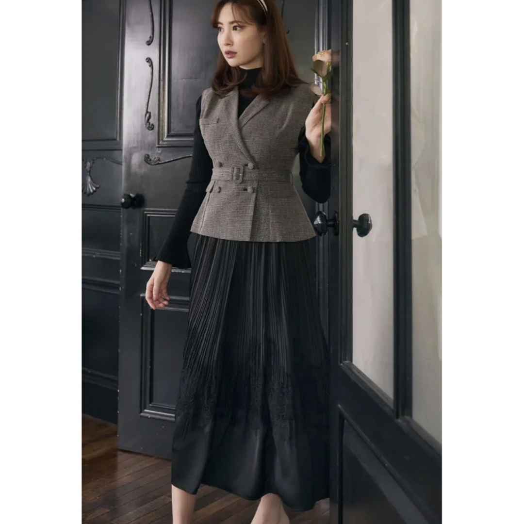 正規店 herlipto Meurice Pleated Lace Dress | yourmaximum.com