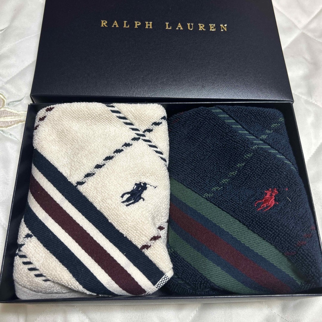 POLO RALPH LAUREN(ポロラルフローレン)のラルフローレン   ウォッシュタオル　2枚 メンズのファッション小物(ハンカチ/ポケットチーフ)の商品写真