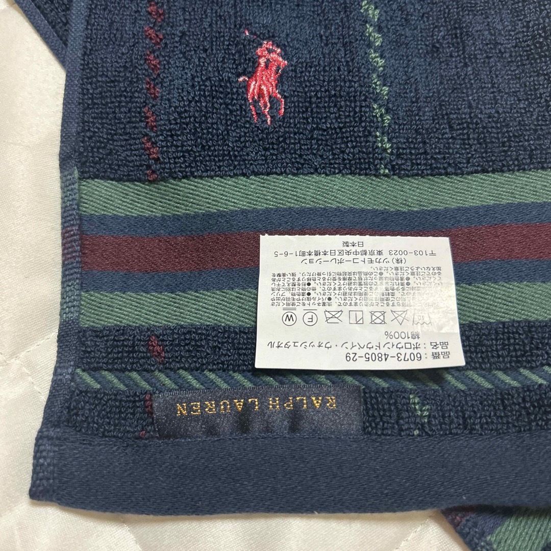 POLO RALPH LAUREN(ポロラルフローレン)のラルフローレン   ウォッシュタオル　2枚 メンズのファッション小物(ハンカチ/ポケットチーフ)の商品写真