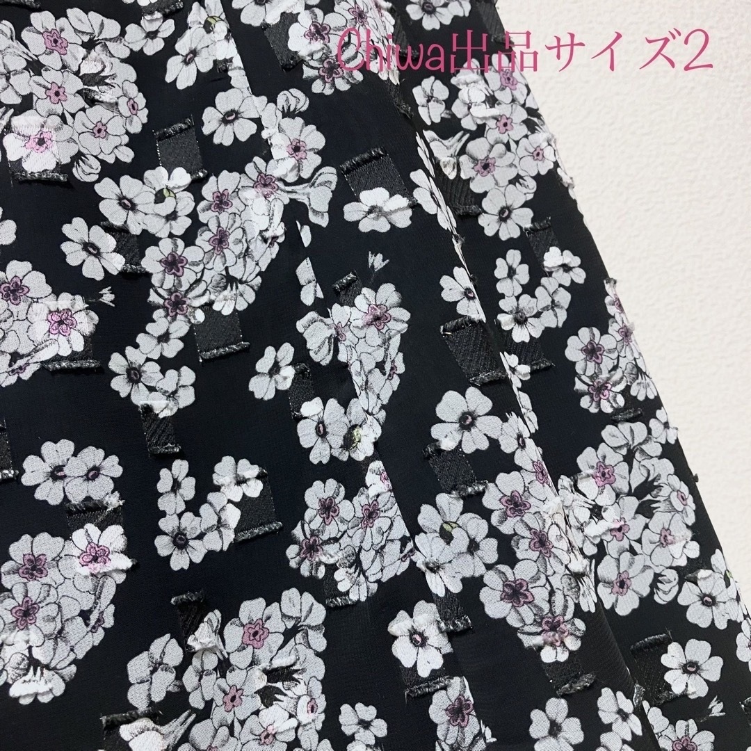 TOCCA(トッカ)の美品　TOCCA トッカ　花柄　シフォン　ワンピース 山口奈津コラボ　サイズ2 レディースのワンピース(ひざ丈ワンピース)の商品写真