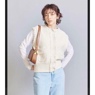 ビューティアンドユースユナイテッドアローズ(BEAUTY&YOUTH UNITED ARROWS)のBEAUTY&YOUTHSコットンナイロンツイードニットベスト(ベスト/ジレ)