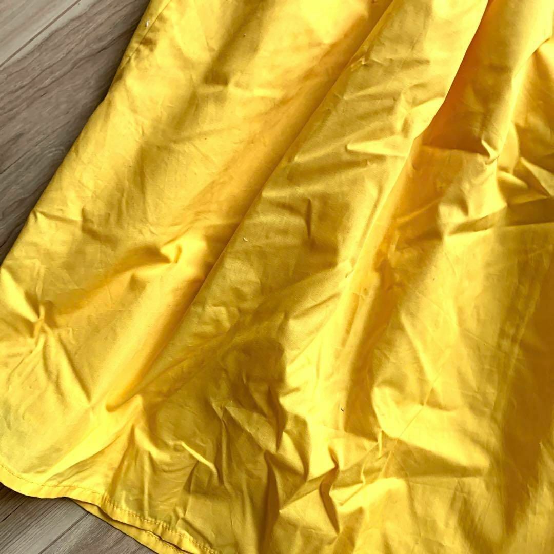 ロングスカート イエロー Lサイズ レディースのスカート(ロングスカート)の商品写真