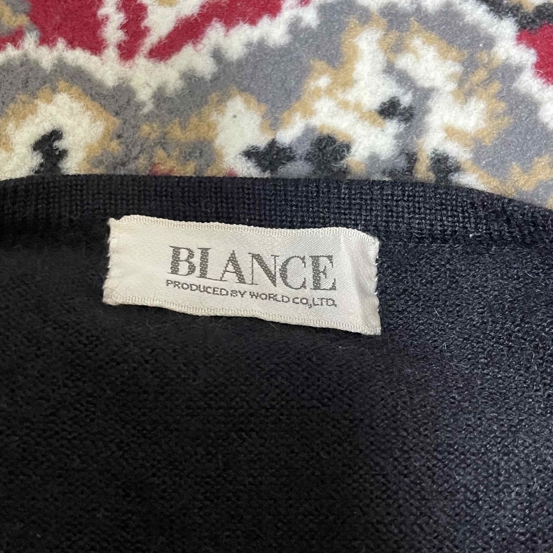 黒 ニット シンプル カシミア シルク 絹 ドルマン袖 レディースのトップス(ニット/セーター)の商品写真
