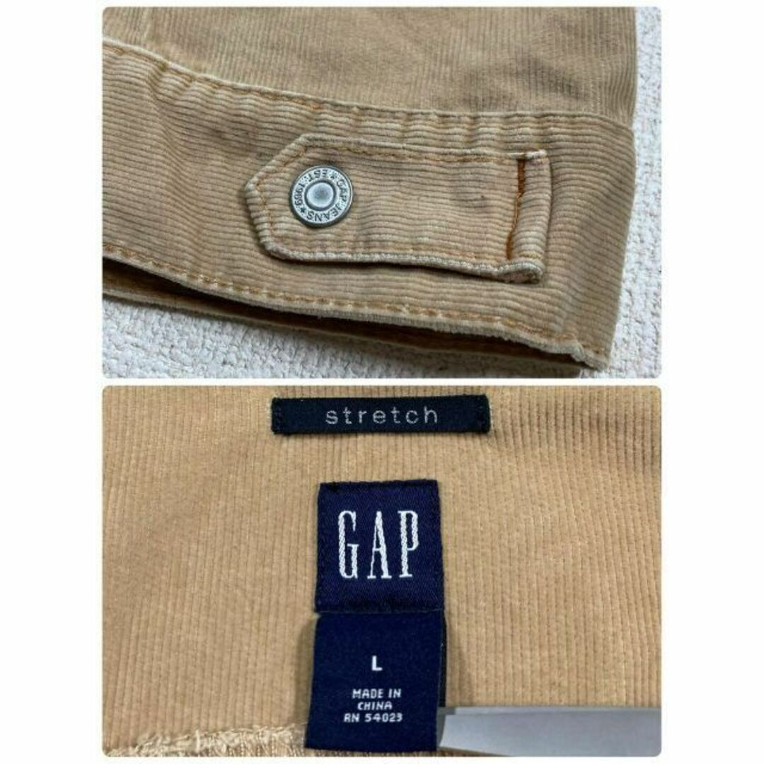 GAP(ギャップ)のオールドギャップ コードゥロイ ノーカラージャケット 90s 古着 アウターL レディースのジャケット/アウター(ブルゾン)の商品写真