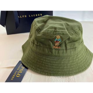 ラルフローレン(Ralph Lauren)の2-4歳　バケットハット　ラルフローレン  カーキ　ベア(帽子)