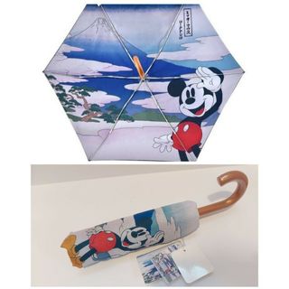 ディズニー(Disney)の【新品】Disney store　ディズニー　ミッキー　おりたたみカサ　傘(傘)