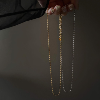 クラネ(CLANE)のRice chain necklace silver No.835(ネックレス)