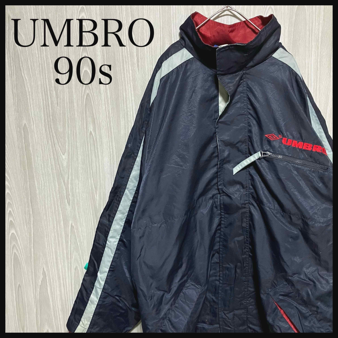 UMBRO アンブロ 90s ワンポイントロゴ刺繍　ナイロンジャケット