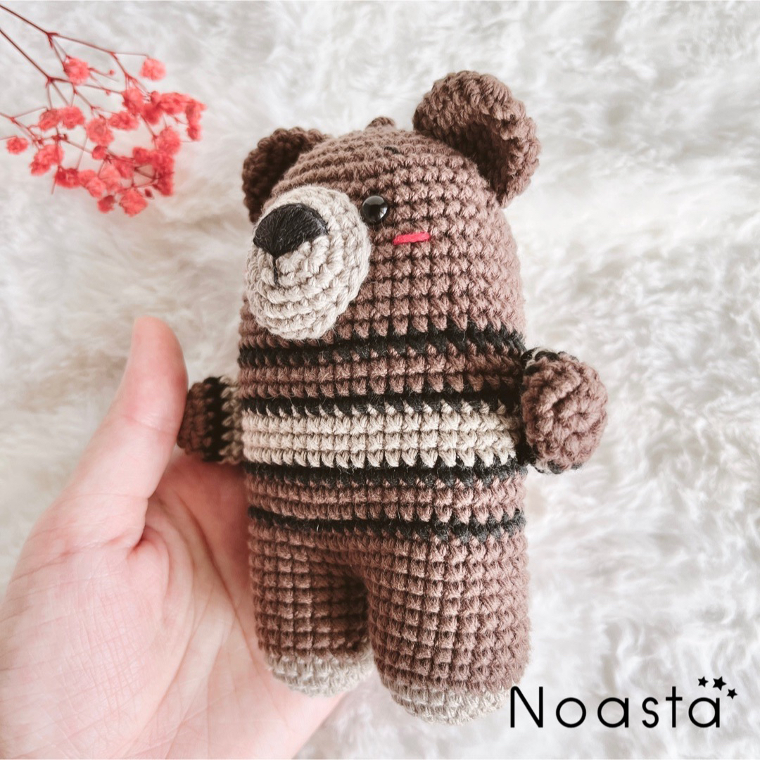 ★オープニングSALE★No.4 ブラウンクマちゃん キーホルダー